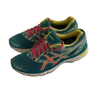 ASICS Turquoise and Pink Athletic Shoes, Width B, Size 9